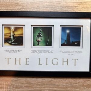 Framed Inspirational Christian Artwork The Light Home Decor